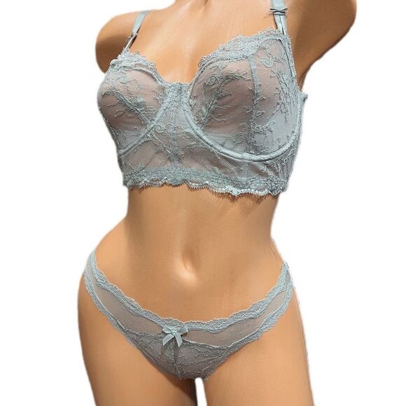 Victorias Secret set Dream Angels Push up without padding bra 34DDD & Panty S - Picture 2 of 2